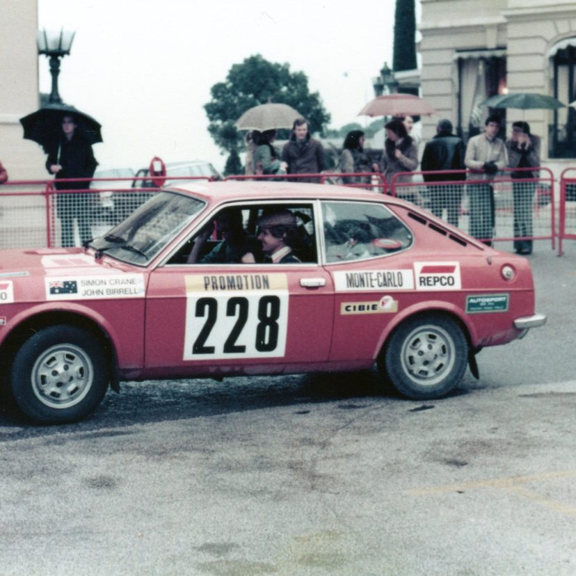 John Birrell and Simon Crane at the Monte Carlo start