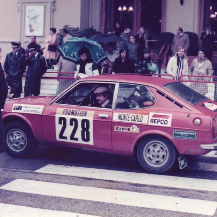 John Birrell and Simon Crane at the Monte Carlo start