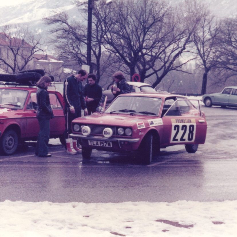 Another Service Point on the Monte Carlo Rally with Ro Nixon and Graeme (Luigi) Vaux